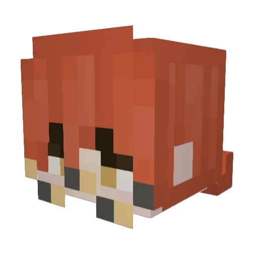 Mintshiii Minecraft avatar head, 3D render