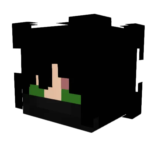 MintyFell Minecraft avatar head, 3D render