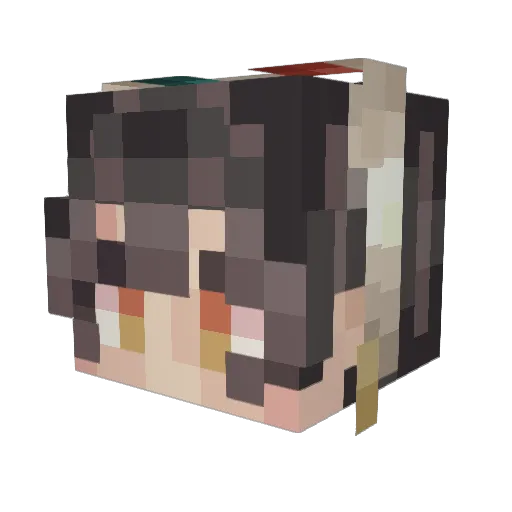 MintyFreya Minecraft avatar head, 3D render