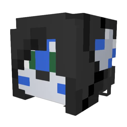 MintyKyano Minecraft avatar head, 3D render