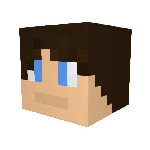 MintyRainforest Minecraft avatar head, 3D render