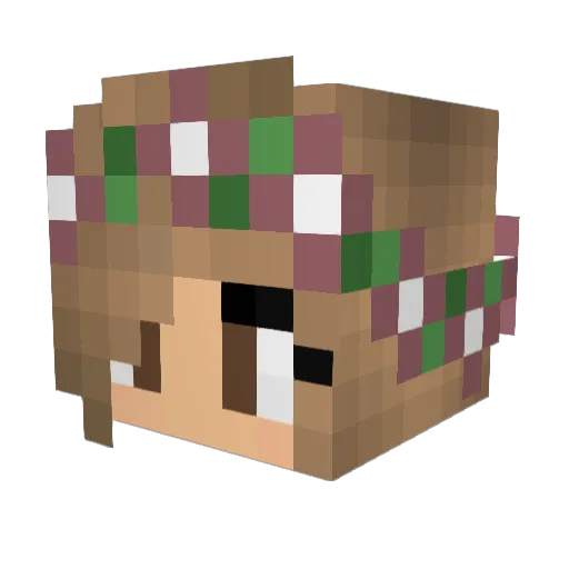 MintySkies Minecraft avatar head, 3D render