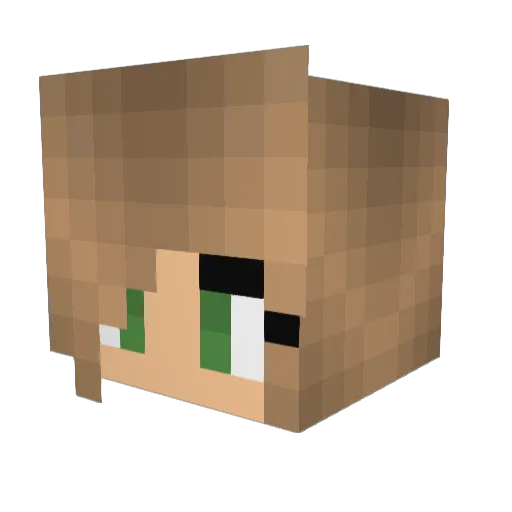 Minty_0001 Minecraft avatar head, 3D render