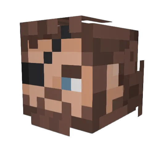 Minty_Fist Minecraft avatar head, 3D render