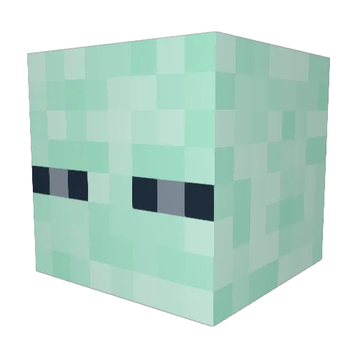 Minty_Ghost Minecraft avatar head, 3D render
