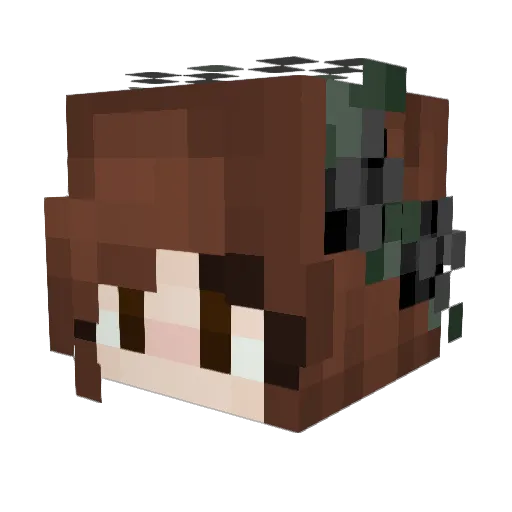 Minty_KitCat Minecraft avatar head, 3D render