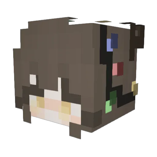 Minty_PeppR Minecraft avatar head, 3D render