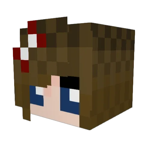 MinuBa92 Minecraft avatar head, 3D render