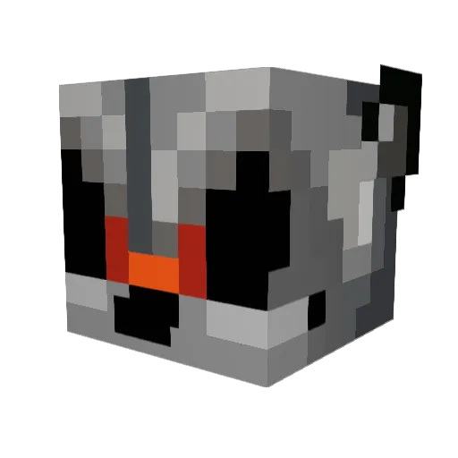 Minuil Minecraft avatar head, 3D render