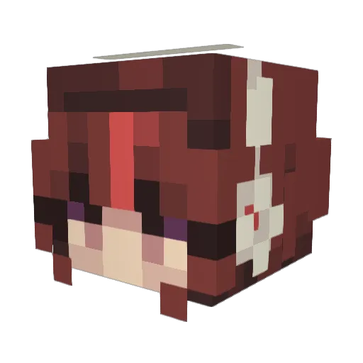 MinusDragoon Minecraft avatar head, 3D render