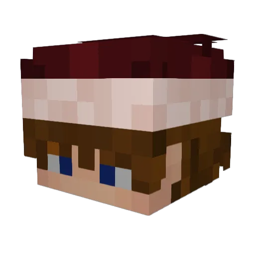 MinusGHG Minecraft avatar head, 3D render