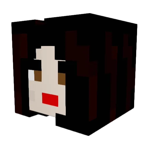 Minxpon Minecraft avatar head, 3D render
