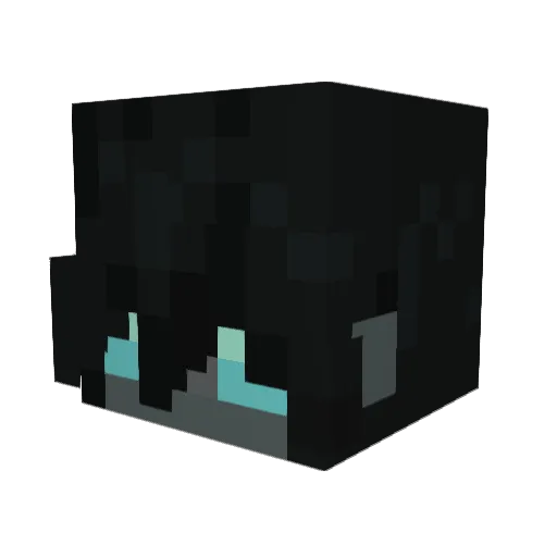 Minxsz Minecraft avatar head, 3D render