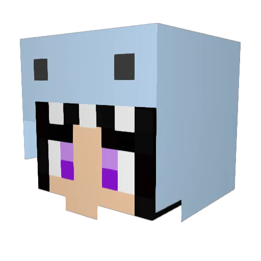 Minxypoo219 Minecraft avatar head, 3D render