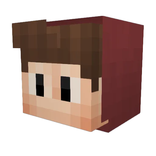Mio2004 Minecraft avatar head, 3D render