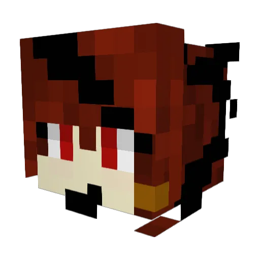 MioMateNicht Minecraft avatar head, 3D render