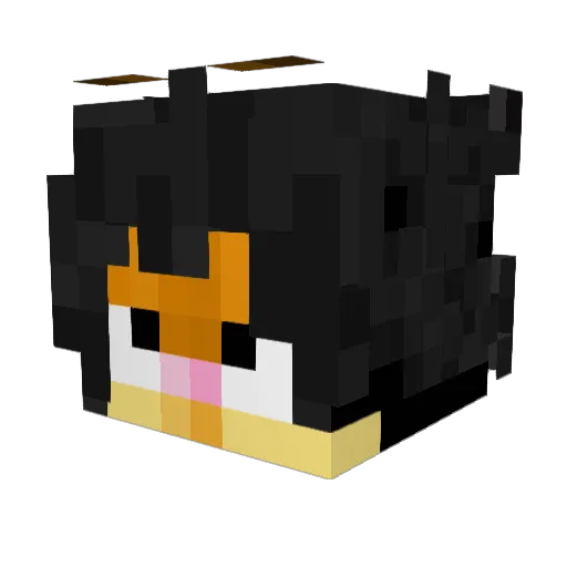 MioMayo Minecraft avatar head, 3D render