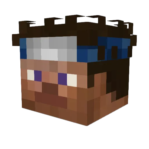 MioMioMatze Minecraft avatar head, 3D render