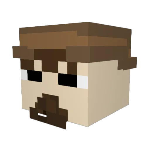 MioPro5 Minecraft avatar head, 3D render