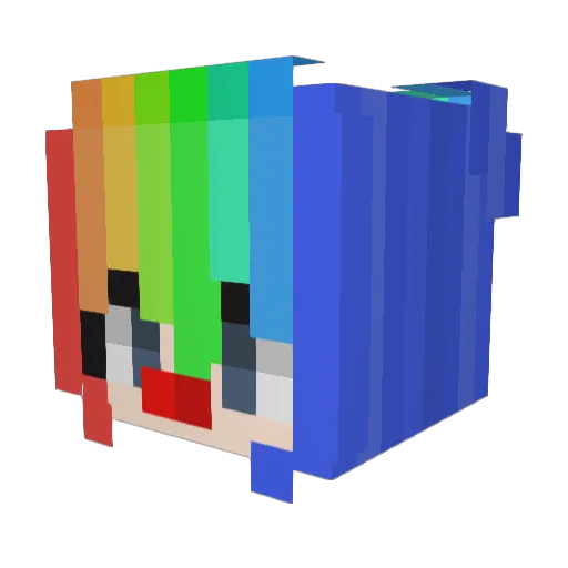 MioSimons Minecraft avatar head, 3D render
