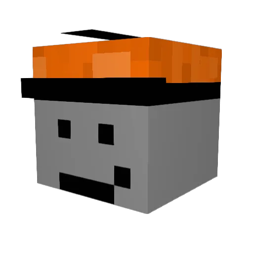 Mio_kity Minecraft avatar head, 3D render