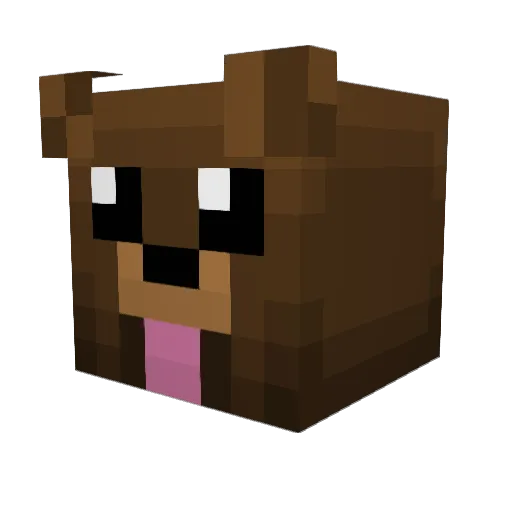 Miodek12 Minecraft avatar head, 3D render