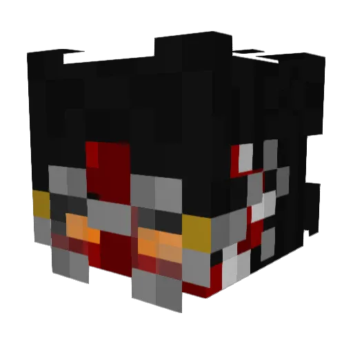 Mioji_Sama Minecraft avatar head, 3D render