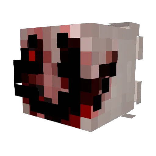 Mioltar Minecraft avatar head, 3D render
