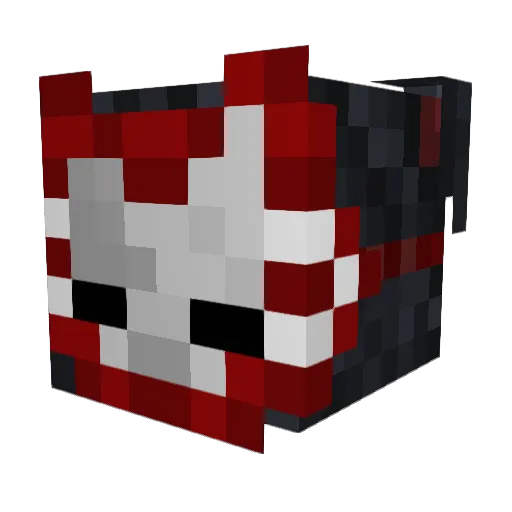 Mionaattori Minecraft avatar head, 3D render