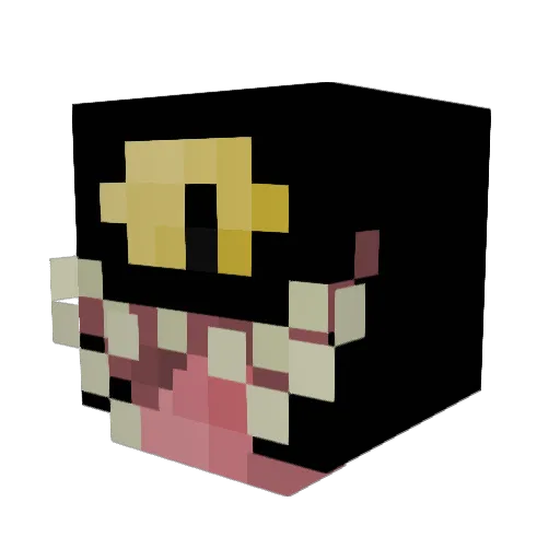 Miospi Minecraft avatar head, 3D render