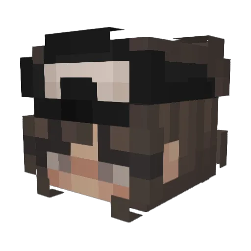 MipMouse Minecraft avatar head, 3D render