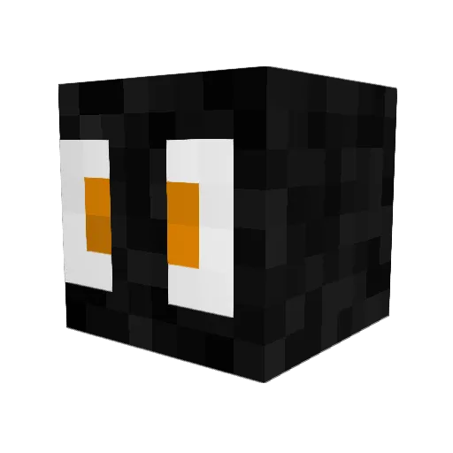Mipery Minecraft avatar head, 3D render