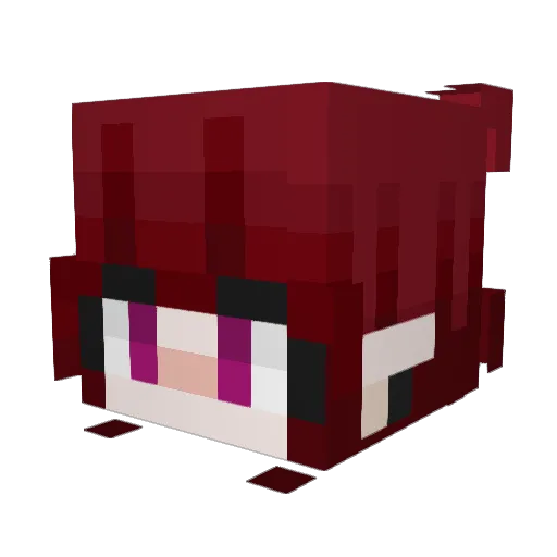 Mipheus Minecraft avatar head, 3D render