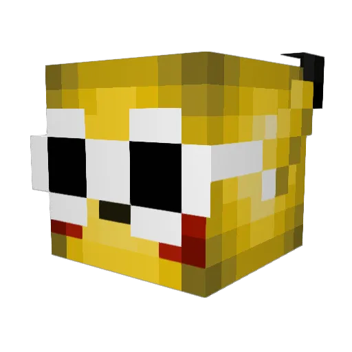 Mipi04 Minecraft avatar head, 3D render
