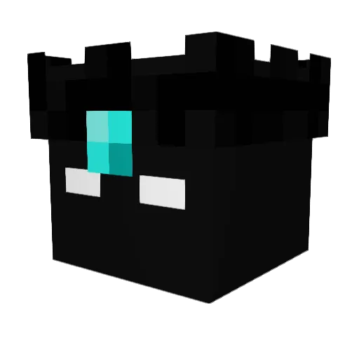 Mipillon Minecraft avatar head, 3D render