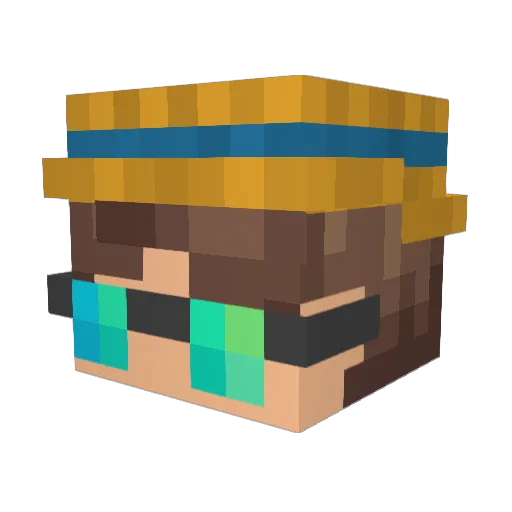 Mipminer3012 Minecraft avatar head, 3D render