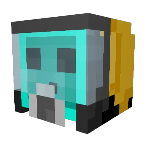 Miqdee Minecraft avatar head, 3D render