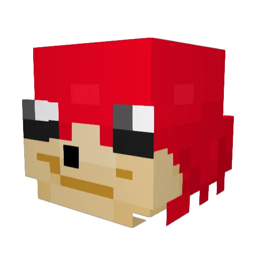 Miquel91 Minecraft avatar head, 3D render