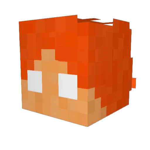 Miquel_Rochard Minecraft avatar head, 3D render