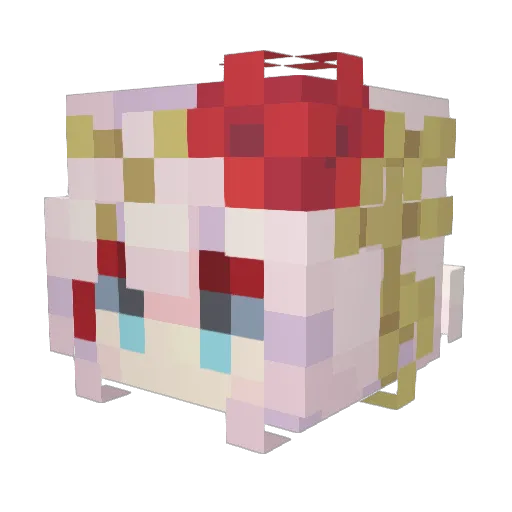 MiquellaVLR Minecraft avatar head, 3D render