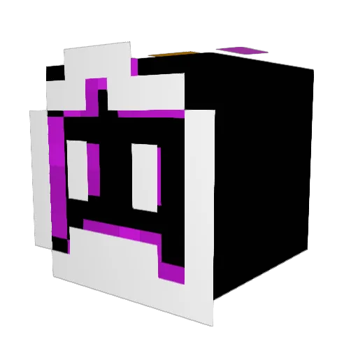 Miquelz Minecraft avatar head, 3D render
