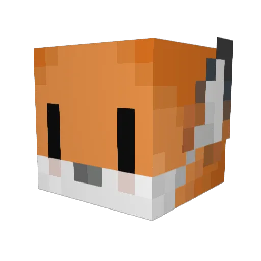 Miqwe Minecraft avatar head, 3D render