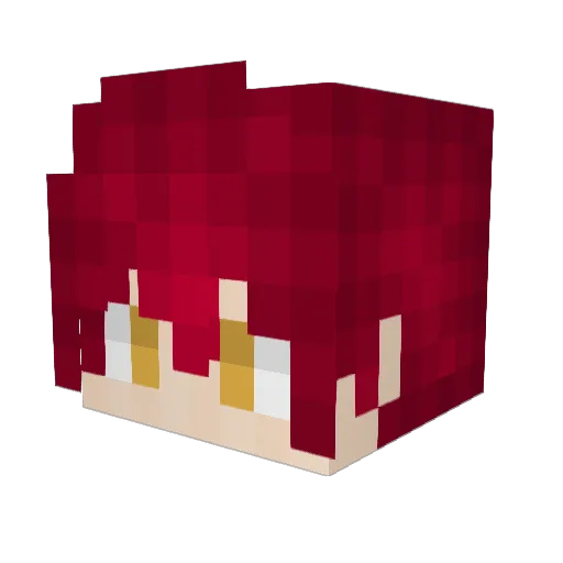 Mir02 Minecraft avatar head, 3D render