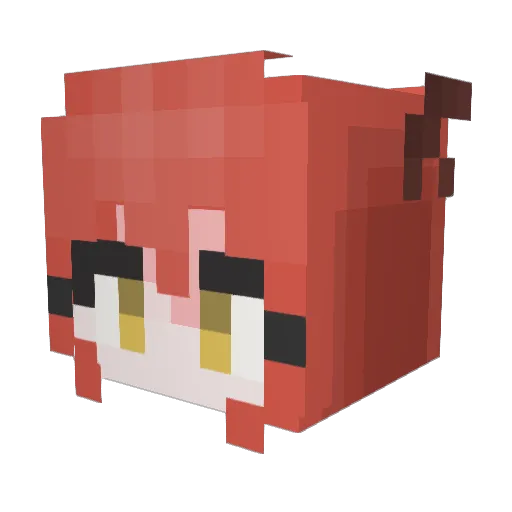 MirMeow Minecraft avatar head, 3D render