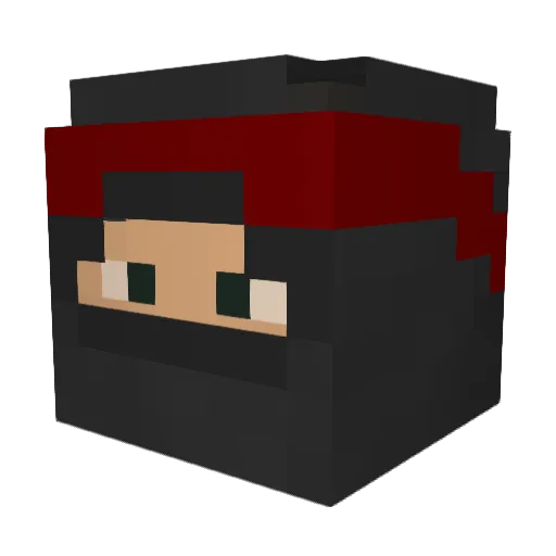 MirSteph Minecraft avatar head, 3D render