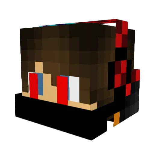 MiraMexcz Minecraft avatar head, 3D render