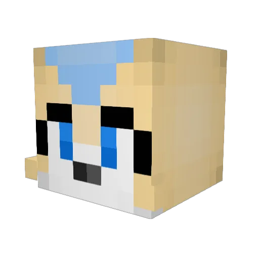 Mira_5732 Minecraft avatar head, 3D render