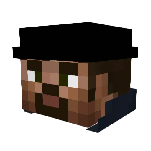 MiracleDemz Minecraft avatar head, 3D render