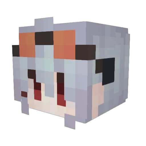 MiracleFish7 Minecraft avatar head, 3D render