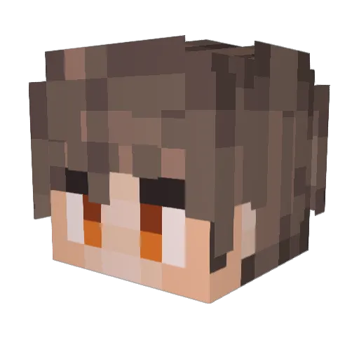 MiracleJ87 Minecraft avatar head, 3D render